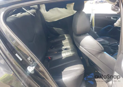 2014 Hyundai Veloster Turbo W/Blue из США, поврежденный, VIN KMHTC6AEXEU203300